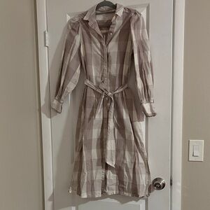 a new day Checkered Long Sleeve Dress